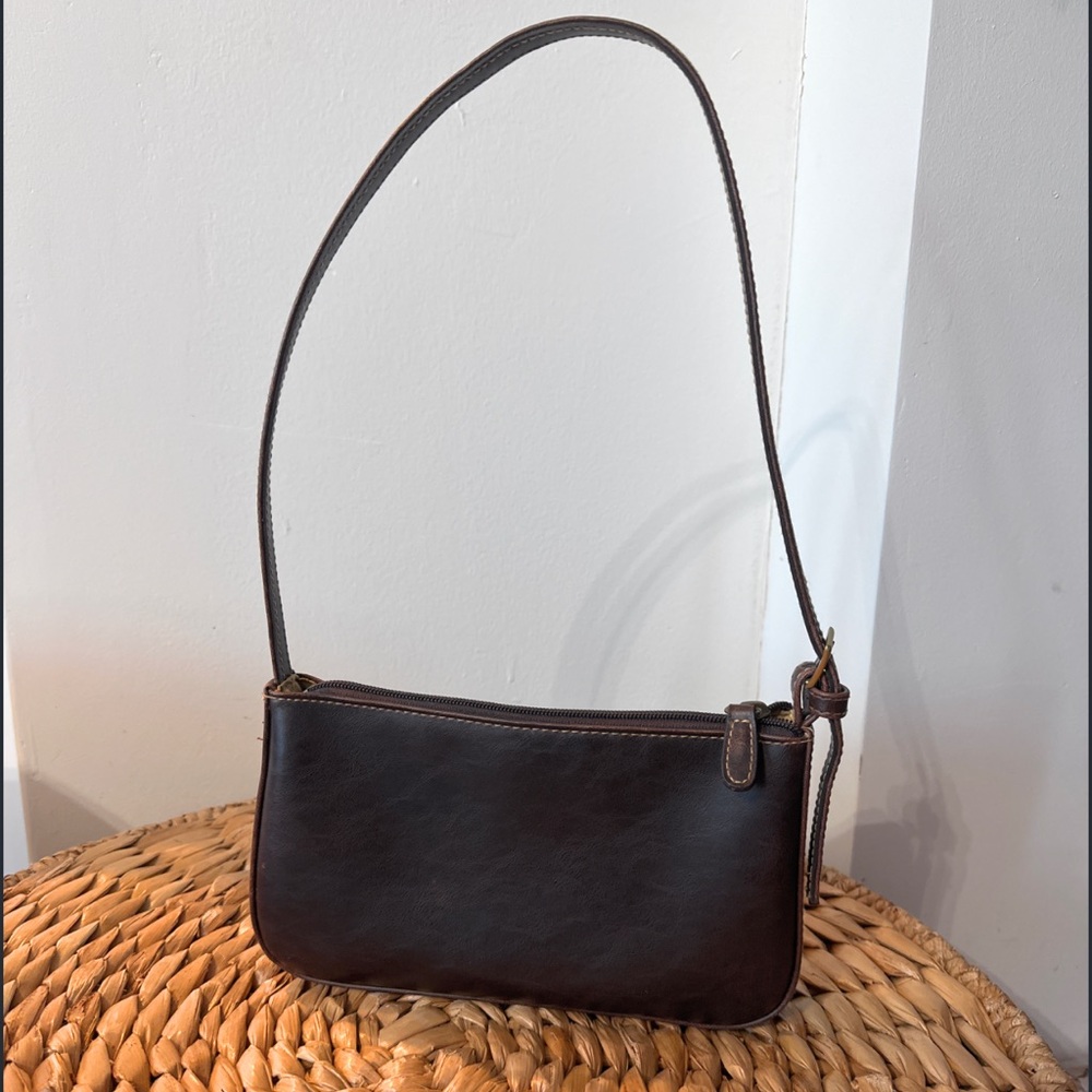 Vintage brown lether shoulder bag